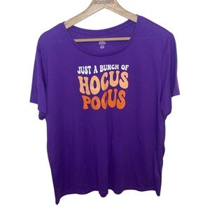 HALLOWEEN Hocus Pocus Purple Orange Tee